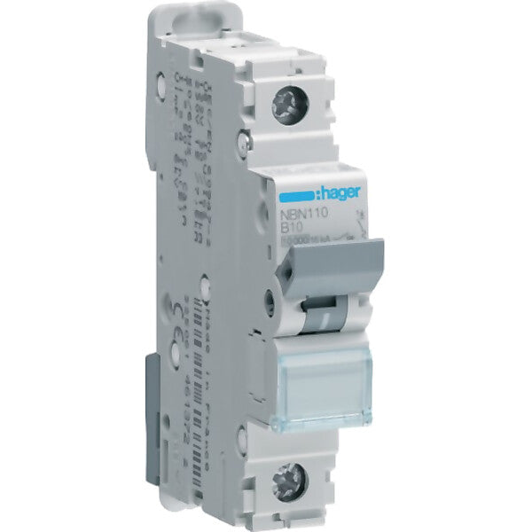 Hager Leitungsschutzschalter 1pol.,B-10A,10kA,1M NBN110